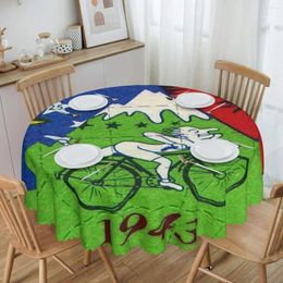 Table Cloth Round Tablecloth 60 Inches Kitchen Dinning Waterproof Acid Blotter Party Covers