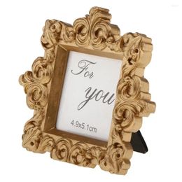 Frames Wedding Banquet Antique Gold Picture Po Frame Party Table Settings Number Name Place Card Holder 9x10 Cm