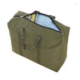 Storage Bags Canvas Tote Bag Thickened Moving Clothing Quilt Luggage Old Coarse Cloth Working