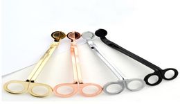 17CM Stainless Steel Candle Scissors Wick Trimmer Oil Lamp Trim Scissor Cutter Snuffer Tool Hook Clipper8049828