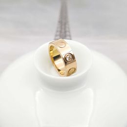 Charming men's and women's rings Ring Rose Gold Couple Diamond with cart original rings