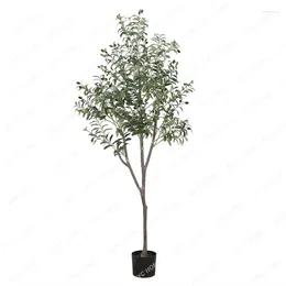 Decorative Flowers Artificial Olive Tree Indoor Emulational Greenery Bonsai Fake Trees Plant Imitative