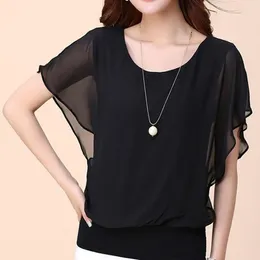 Women's Blouses Thin Short-sleeved Puff Sleeves Summer Half-Sleeved Linen French Top Small Fragrance Bottoming Shirt