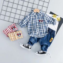 Clothing Sets Spring Baby Boys Shirt Jeans 2 Pieces Suit Children Toddler Infant Clothes Outfits Kids Cartoon Costume