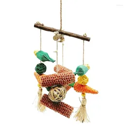 Other Bird Supplies Toys Multi-Colored Parrot Chew For Large Birds Natural Peppered Wood African Grey Parrots Macaws Cockatoos