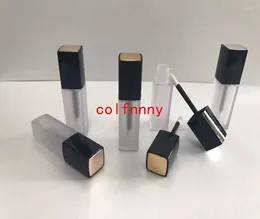 Storage Bottles 100pcs/lot 5ml MaClear Lip Gloss Tube Empty Lipstick Packaging Bottle Square Shape Blam Cosmetic Container