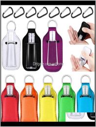Jars Storage Housekeeping Organisation Home Garden3PcsSet 30Ml Reusable Portable Refillable Hand Sanitizer Bottles With Keychai2995689