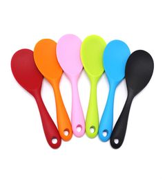 New High Quality Nostick Paddle Silicone Rice Shovel Spoon Rice Server Cooking Scoop Ladle Baking Tool Kitchen Utensils9610820