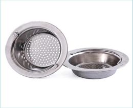 Sink Strainers Kitchen Mesh Sink Strainer Philtre Drain Pool Colanders Sewer Stainless Steel Net Bathroom Sinks Philtres Portable 216854243