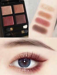 Famous Makeup Eye shadow 4 Colors Matte Shimmer Natural Waterproof Eyeshadow shadows palette with brush 11 styles free fast ship