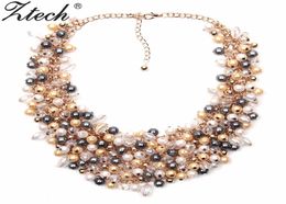 Ztech necklace Jewelry European American Big Temperament Popular Trendy Palace Beauty simulated pearl Necklace Statement5665882