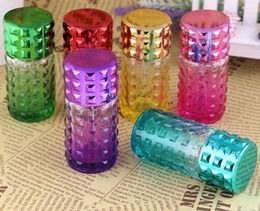 Storage Bottles 100pcs 30ML Colourful Cylinder Shaped Glass Spray Atomizer Perfume Bottle Cosmetic Container