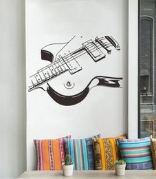 Creative large size Music guitar Wall Sticker Music room bedroom decoration Mural Art Decals wallpaper individuality stickers16719834