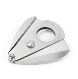Cigar Accessories Stainless Steel Cigar Cutter Metal Cigars Scissor Guillotine Portable Cigares Cut Device Knife Father039s Day2447465