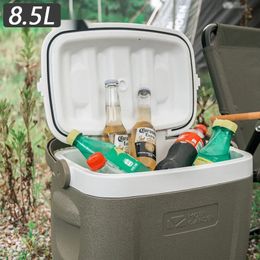 5L 8L Outdoor Portable Cooler Box Camping Refrigerator Food Preservation Car Ice Bucket PP Folding Incubator 48H 240430