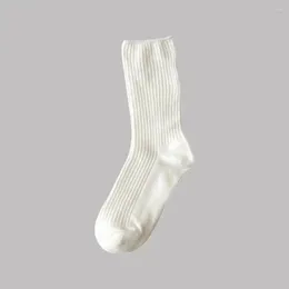Women Socks Black Loose-fit Pile Stylish Women's Mid-calf Cotton For Daily Wear Sports Breathable Work