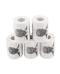 10pcs roll tissue Joe Biden Pattern Printed Toilet Paper Roll Novelty Gift Bathroom Paper 3 layer4438918