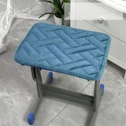 Pillow 6 Colours 25x35cm Stool Student Chair Mat Rectangular Fleece Non-Slip Padding Small Seat Pads Kids