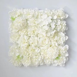 Decorative Flowers Rose Flower Wall Panels Artificial DIY Wedding Deco Art Decoration Birthday Party Background Backdrop