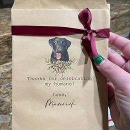 Gift Wrap Wedding Treat Bags Dog Pet Favour Custom Po Goodie Candy Bar Bag Thank You Guest Favours Bulk