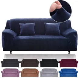 Chair Covers Stretch Plush Sofa For Living Room 1/2/3/4 Seat All-inclusive Velvet Couch Elastic Case Slipcover Towel