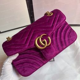 Designer bags Women Fashion handbag New Style Crossbody Bag Lady Shoulder Bags Gold Drmont Velvet Classic ouble MaTote Luxury Genuine Leather bag purse