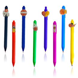 Painting Supplies Fluorescent Basketball Park 10 Cartoon Ballpoint Pens Cute School Students Graduation Gifts For Nurse Mti Colour Jumb Otnrl