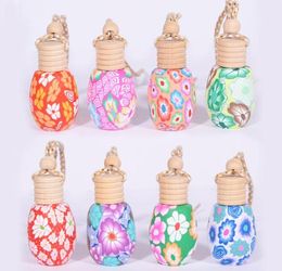 Soft Ceramics Car Perfume Bottle Glass Empty Various Styles Hanging Decor Arts Air Freshener Diffuser Bead Rope Bottles 1 2ct K27177726