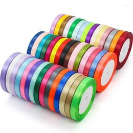 Gift Wrap 25yards/Roll (22 Meters) 1cm Satin Ribbons For Wedding Birthday Party Wrapping Christmas Festival DIY Crafts Ribbon