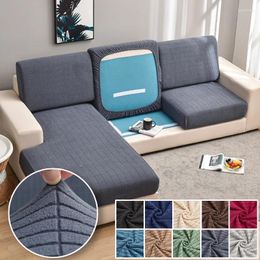 Chair Covers 1pcs Cushion Cover Jacquard Thick Sofa Seat For Living Room L-Shaped Corner Backrest Protector