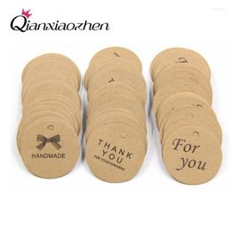 Party Decoration Qianxiaozhen 100pcs Rustic Tags Etiquetas De Papel Kraft Wedding Gift Tag Supplies Souvenirs