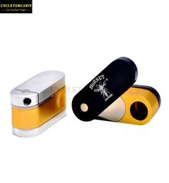 quotHORNETquot Design Metal er Brass and Chrome Pocket Herb Hand Pipe Tobacco Foldable Monkey Pipe MiniCheap Smoke Water2357267