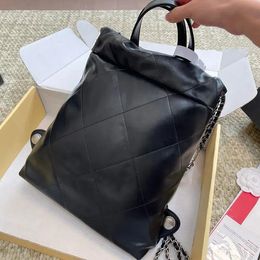 Klasik Tasarımcı Çanta Crossbody Bag Tote Lüks Moda Pırlanta Desen Çift Mektup Kapitone Sırt Çantası Çanta Kadınlar Vintage Orijinal Deri NESQ