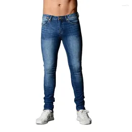Men's Jeans 2024 Streetwear Skinny Casual Solid Colour All-match Classic Denim Trousers Fashion Jogging Pants