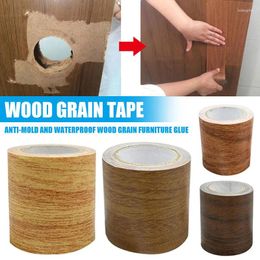 Window Stickers Woodgrain Repair Tape Patch Wood Textured Furniture Adhesive Strong Stickiness Waterproof SCVD889