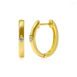 Hoop Earrings Wholesale Ins Style Fishion Round For Women Simple Ear Buckle Lady Korean Piercing Jewelry