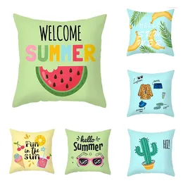 Pillow 40/45/50/60cm Summer Fruit Cover Watermelon Strawberry Printed Case Cartoon Colourful Pillowcase