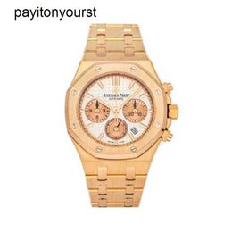 Audemar Pigue Watch Royal Oak Apf Factory Chrono Auto Rose Gold Mens Watch 26315or.oo.1256or.01 MCM1