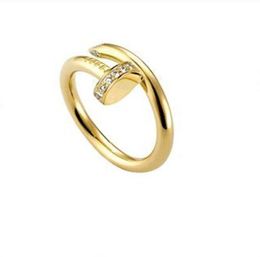 2022 Designer Ring love ring men and women rose gold jewelry for lovers couple rings gift size 510 high7752712