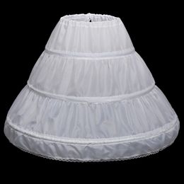 Long Crinoline Kids Petticoat Rockabilly Underskirt Crinoline for Kids Flower Girl petticoat Jupon Enfant Real Two Hoops 233u