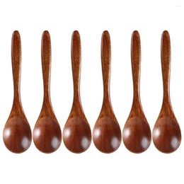 Spoons 6 Pcs Wood Spoon Kitchen Utensil Coffee Scoop Wooden Teaspoon Japanese-style Bean