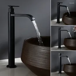 Bathroom Sink Faucets Single Cold Black Basin Top Faucet 304 Stainless Steel Art