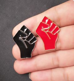 Black Lives Matter pins I CAN039T BREATHE Raised Fist of Solidarity Enamel pin Bag Hat Clothes Lapel Pin Badge Jewelry Gift6532099