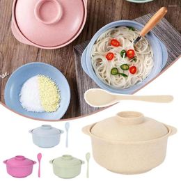 Bowls Japanese Plastic Noodle Bowl Microwave Serving Home Tableware Microwave-heated Plate Dining P6G1