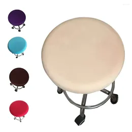 Chair Covers Spandex Solid Colour Stretch Bar Stool Protector Home Decor Cover Slipcover Seat