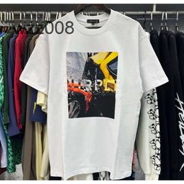 Designer t Shirt Purple Brand t Shirt Men Women Inset Crewneck Collar Regular Fit Cotton Print Tops Us S-xl More ColorBL4S