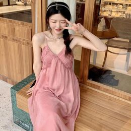 Party Dresses Japanese Streetwearmaxi Es For Women Rsvppap Officials Store Long Tender Wind French Brought Pink First Love Sweet Temper