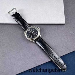 Quartz Wrist Watch Panerai LUMINOR 1950 Series 44mm Diameter Date Display Automatic Mechanical Men's Watch PAM00321 Steel Dual Time Zone Power Reserve Display