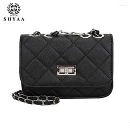 Shoulder Bags 2024 Summer Fashion Small Square Women Bag Messenger Chain Change Diagonal Crossbody Handbag