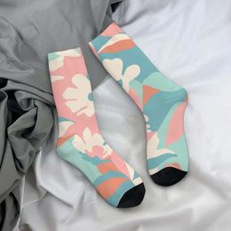 Women Socks Vector Flower Seamless Pattern Novelty Stockings Autumn Non Skid Men Breathable Design Outdoor